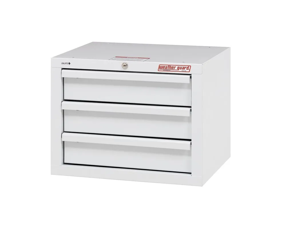 Weather Guard Secure Storage Cabinet, Three (3) Drawer - 903-3-01