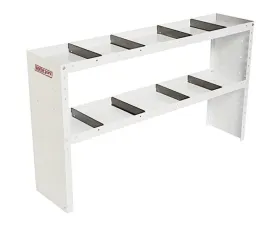 Weather Guard 34in x 60in x 13.5in Heavy Duty Adjustable 2 Shelf Unit