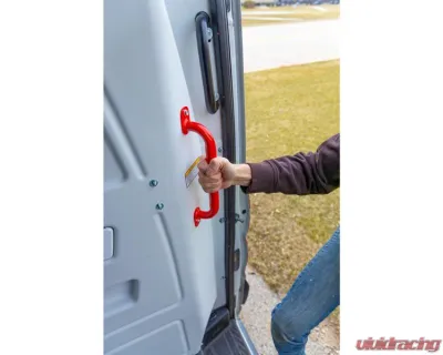 Weather Guard Red Steel Small Van Grab Handle - 9894-7-01