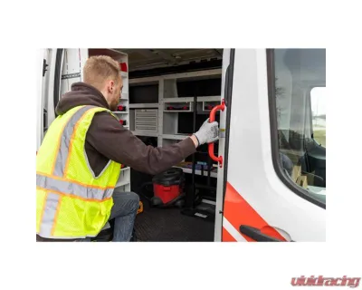Weather Guard Red Steel Small Van Grab Handle - 9894-7-01