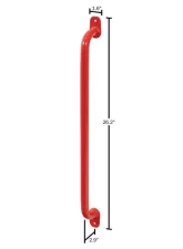 Weather Guard Red Steel Large Van Grab Handle                                     - 9895-7-01 - Image 2