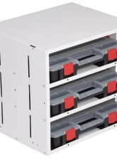 Weather Guard Three-Shelf Stackable Cabinet w/ 3 Small Parts Organizer Cases                                     - 9960-3-01 - Image 3