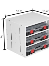 Weather Guard Three-Shelf Stackable Cabinet w/ 3 Small Parts Organizer Cases                                     - 9960-3-01 - Image 2