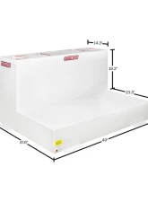 Weather Guard 110 Gallon White Steel L-Shape Transfer Tank                                     - 362-3-02 - Image 2