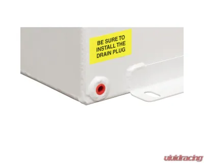 Weather Guard 110 Gallon White Steel L-Shape Transfer Tank - 362-3-02