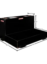 Weather Guard 110 Gallon Gloss Black Steel L-Shape Transfer Tank                                     - 362-5-02 - Image 2
