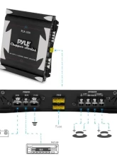 Pyle 2-Channel Amplifier 280W RMS/1400W MAX                                     - PLA2200 - Image 2