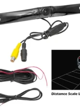 Pyle License Bar Rear View Camera Black Chrome                                     - PLCM18BC - Image 2