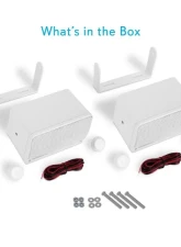 Pyle Marine 2-Way Indoor/Outdoor Speakers White                                     - PLMR24 - Image 4