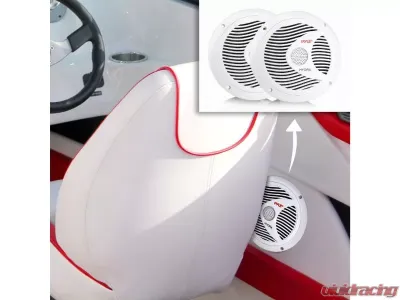 Pyle Speakers 6.5" Marine Dual Cone 150 Watts White - PLMR60W