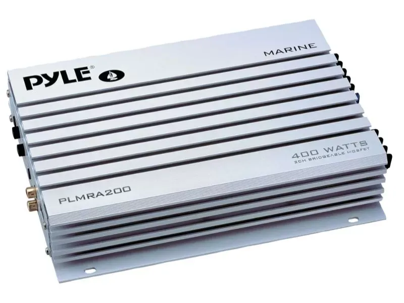 Pyle Marine 2 Channel Amplifier, 400W MAX - PLMRA200