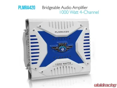 Pyle 4 Channel Amplifier 1000W Max - PLMRA420