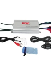 Pyle Marine 4 Channel Amplifier 800W MAX Silver Finish                                     - PLMRMP3A - Image 2