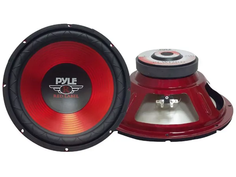 Pyle 12" Woofer 400W RMS/800W Max Single 4 Ohm Voice Coil Red Label Series - PLW12RD