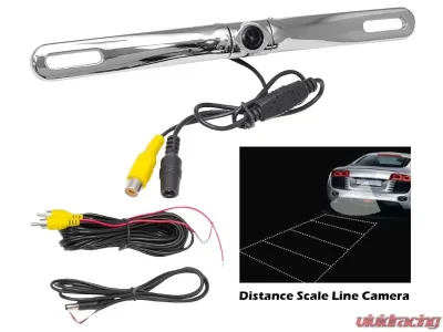 Pyle License Bar Rear View Camera Chrome - PLCM18SC