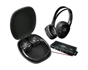 Power Acoustik Wireless RF 900MHz Headphones (Pair) Dual Channel and FM Transmitter
