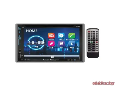 Power Acoustik 6.2" Double DIN Detachable Face Touchscreen DVD Receiver with Bluetooth, USB/SD Inputs and Remote - PD627B