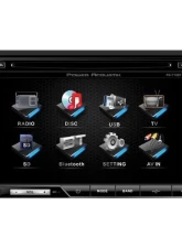 Power Acoustik Oversized 7" Single Touchscreen Detachable Face DVD Receiver with Bluetooth, USB/SD Inputs and Remote                                     - PD710B - Image 2