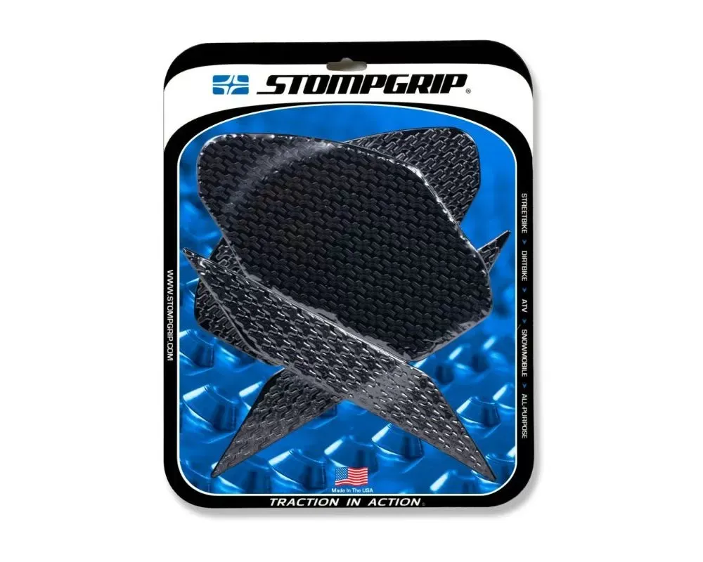 StompGrip Icon Street Bike Tank Grips Kawasaki Ninja 400 ABS | Ninja 400 KRT Edition 2018-2019 - 55-14-0149B