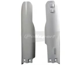 Polisport White Fork Guards Pairs Suzuki RM 125 | RM 250 2001-2006
