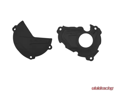 Polisport Black Clutch & Ignition Cover Kit Yamaha 2019-2022 - 90943
