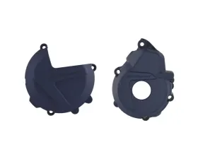 Polisport Blue Clutch & Ignition Cover Kit Husqvarna FE250 | FE350 2019-2022