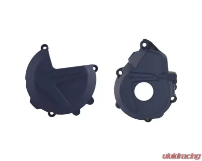 Polisport Blue Clutch & Ignition Cover Kit Husqvarna FE250 | FE350 2019-2022 - 90984