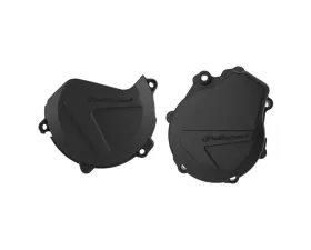 Polisport Black Clutch & Ignition Cover Kit KTM | Husqvarna 2017-2022