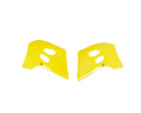 Polisport Radiator Scoops Yellow Suzuki RM125 | RM250 1993-1995