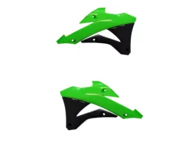 Polisport Radiator Scoops Green Kawasaki KX85 2014-2021