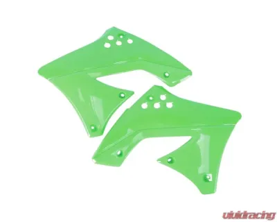 Polisport Radiator Scoops Green Kawasaki KLX110 2010-2023 - 8495400001