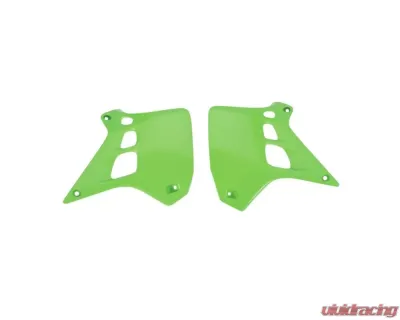 Polisport Radiator Scoops Green Kawasaki KX250 1987-1992 - 8495800001