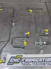 CNC Fabrication 4 Line Feed Fuel Line Kit Ford Powerstroke 7.3L 1999-2003                                     - 422001 - Image 2