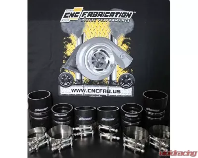 CNC Fabrication Charge Air Cooler Boot Kit Black Ford Powerstroke 7.3L 1995.5-2003 - 423023