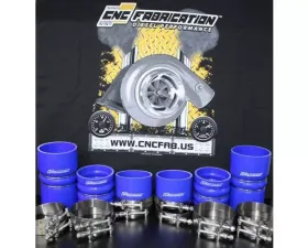 CNC Fabrication Charge Air Cooler Boot Kit Blue Ford Powerstroke 7.3L 1995.5-2003