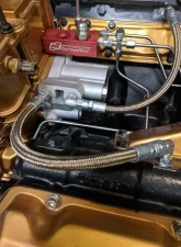CNC Fabrication Fuel Bowl Delete Manifold Block Red Ford Powerstroke 7.3L 1999-2003                                     - 422029 - Image 2