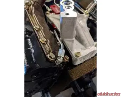 CNC Fabrication 4 Line Feed Fuel Line Kit Blue Fuel Block Late Ford Powerstroke 7.3L 1999-2003 - 422018