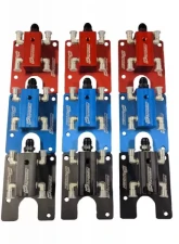 CNC Fabrication 4-Line Valley Mount Bowl Delete Kit Red Ford 7.3L Powerstroke 1994-1999                                     - 422013 - Image 7