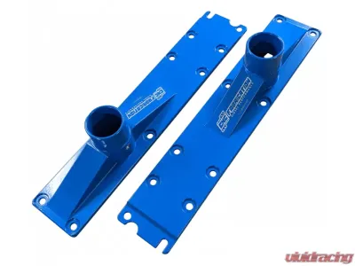 CNC Fabrication Billet Plenum Set w/ 10 Bolts Blue Ford 7.3L Powerstroke 1994-1999 - 423006