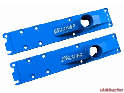 CNC Fabrication Billet Plenum Set w/ 10 Bolts Blue Ford 7.3L Powerstroke 1994-1999 - 423006