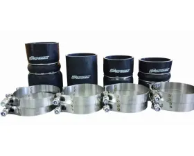 CNC Fabrication Charge Air Cooler Boot Kit Black Ford F-Series 6.4L Powerstroke 2008-2010