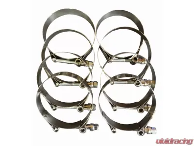 CNC Fabrication Charge Air Cooler Boot Kit Black Ford F-Series 6.4L Powerstroke 2008-2010 - 423026