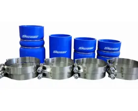 CNC Fabrication Charge Air Cooler Boot Kit Blue Ford F-Series 6.4L Powerstroke 2008-2010