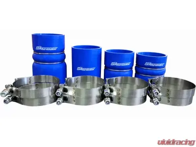 CNC Fabrication Charge Air Cooler Boot Kit Blue Ford F-Series 6.4L Powerstroke 2008-2010 - 423027
