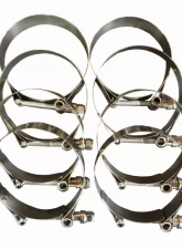 CNC Fabrication Charge Air Cooler Boot Kit Blue Ford F-Series 6.4L Powerstroke 2008-2010                                     - 423027 - Image 2