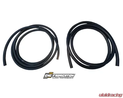 CNC Fabrication Competition Fuel Line Kit Black Fuel Block Ford Powerstroke 7.3L 1994.5-2003 - 422014