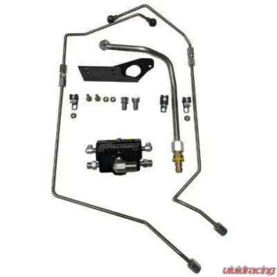 CNC Fabrication 4-Line Feed Fuel Line Kit Black Stock Intake Manifold 6.0L 2003-2007 - 422150