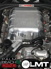 Late Model Throttle Raw Finish w/ Silver Snake Billet Supercharger Lid Ford Mustang GT500 2020+                                     - LMT-GT500-Lid-Raw - Image 5