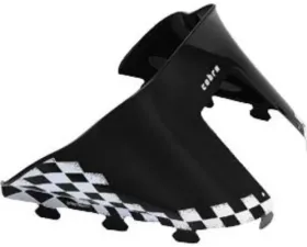 PowerMadd Windshield Low 11.5 inch Black with White Checks Polaris Indy 1988-1998