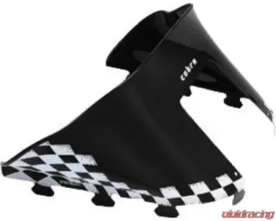PowerMadd Windshield Low 11.5 inch Black with White Checks Polaris Indy 1988-1998 - 11120